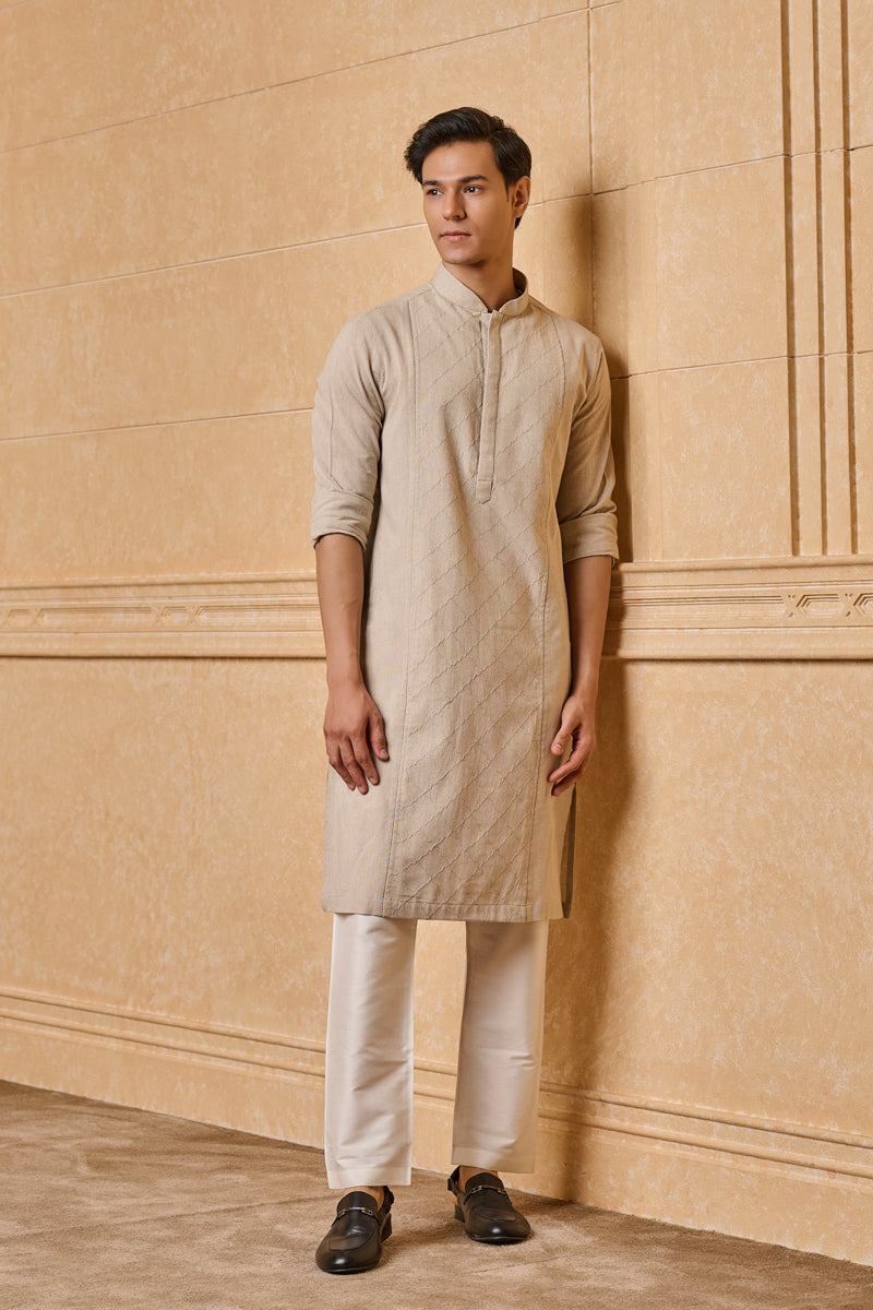 Kurta With Placement Embroidery