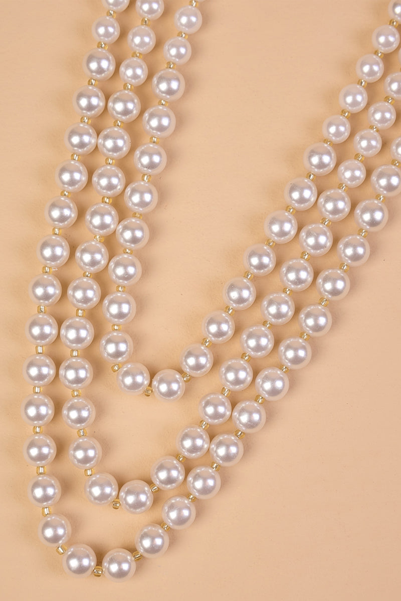 Ivory Double Layered Pearl Mala