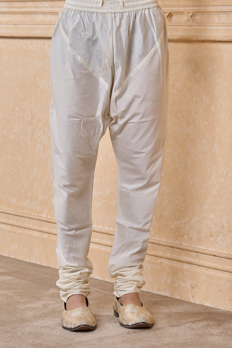 Ivory All Over Embroidered Sherwani