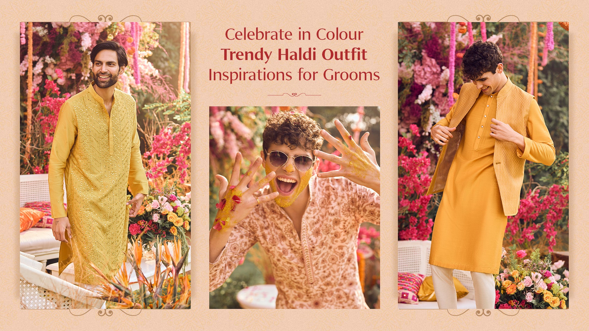 Celebrate in Color: Trendy Haldi Outfit Ideas for Grooms