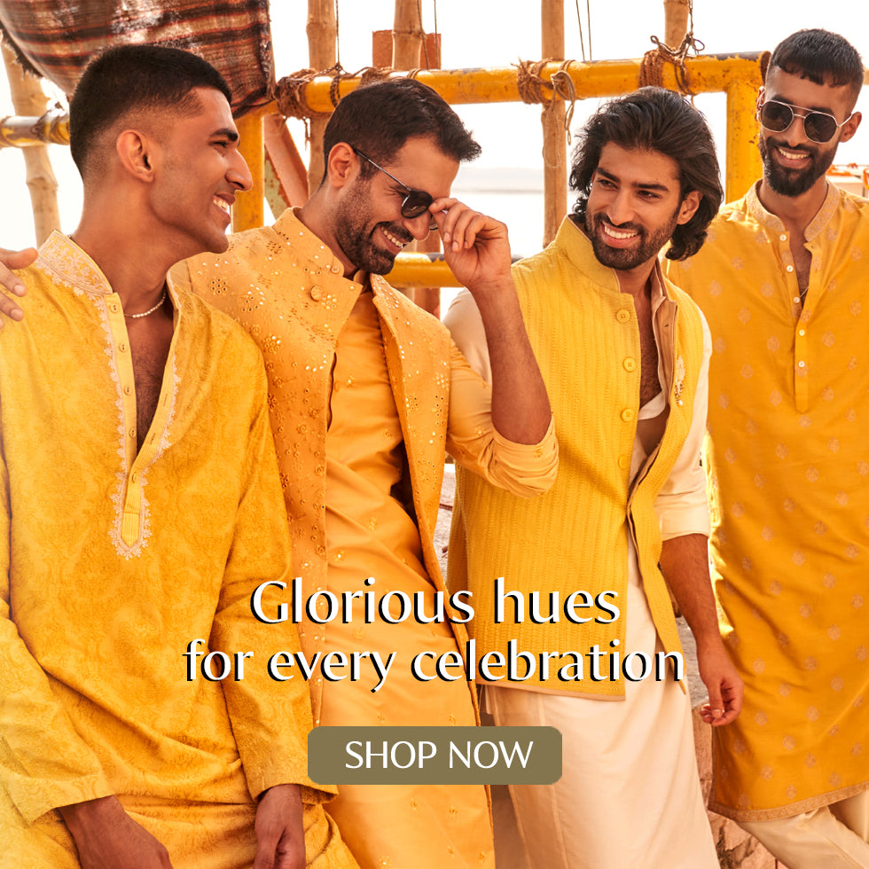 Red And Yellow Punjabi Style Dhoti Salwar Suit