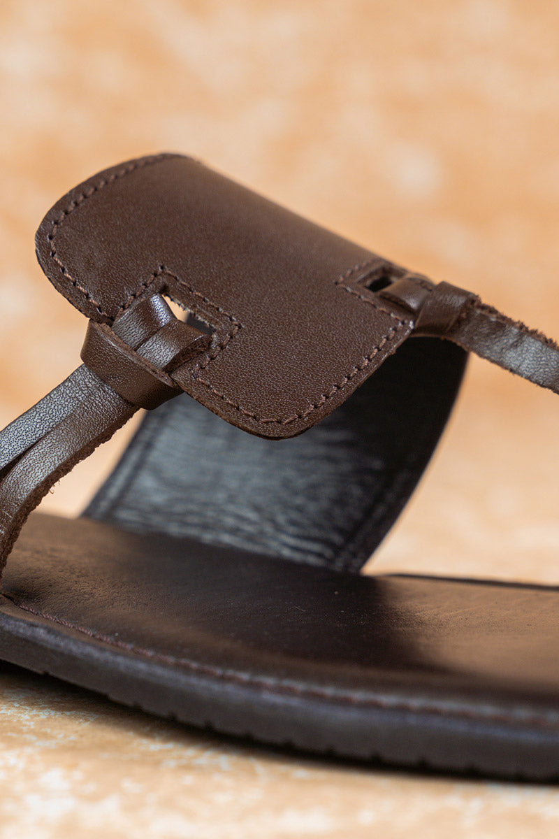Burnish Leather Sandal