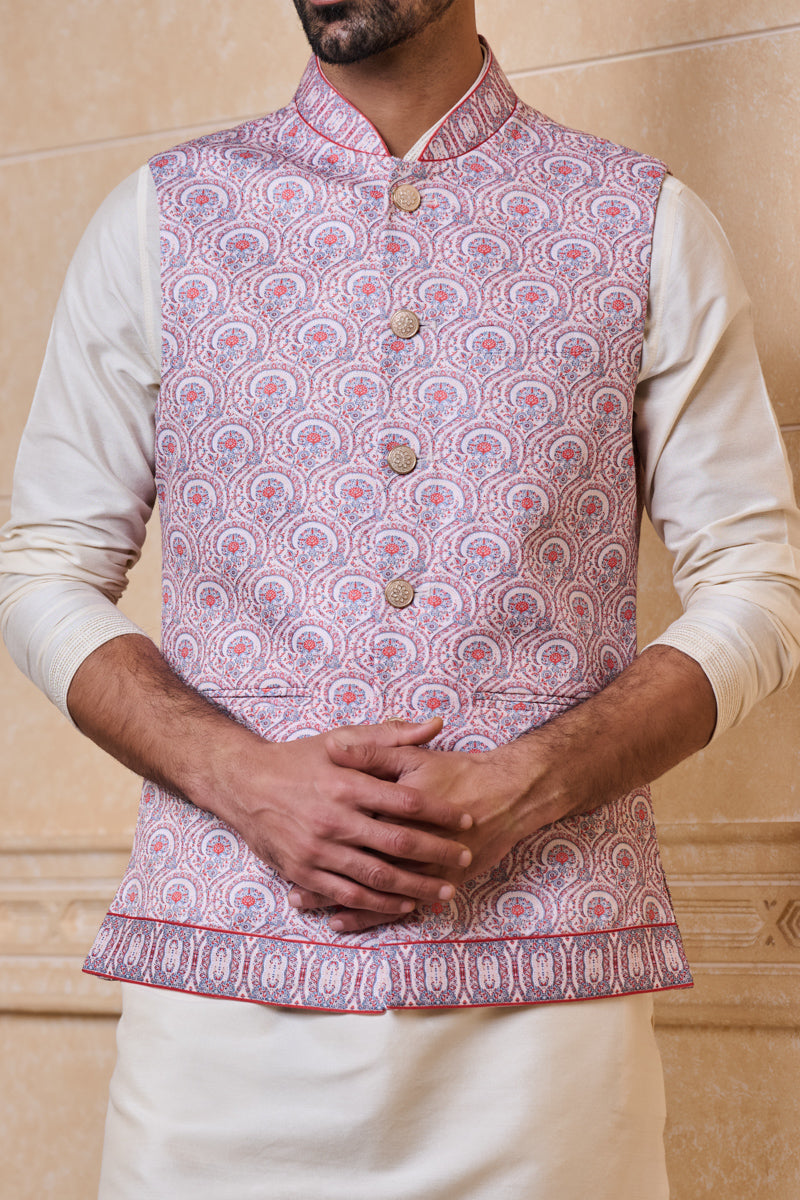 Multi-coloured All Over Printed Bundi