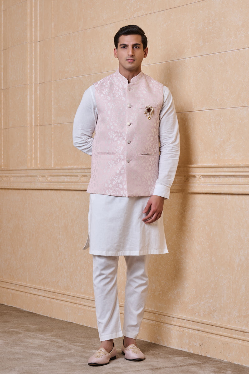 Pink Jacquard Bundi