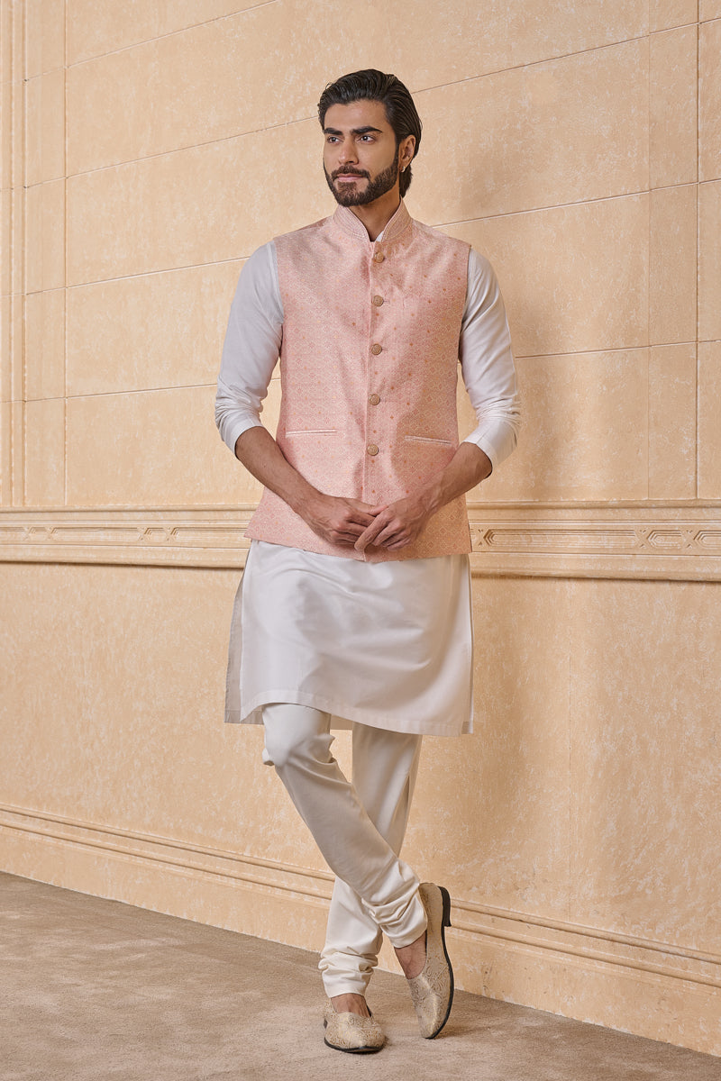 Peach Classic Jacquard Bundi