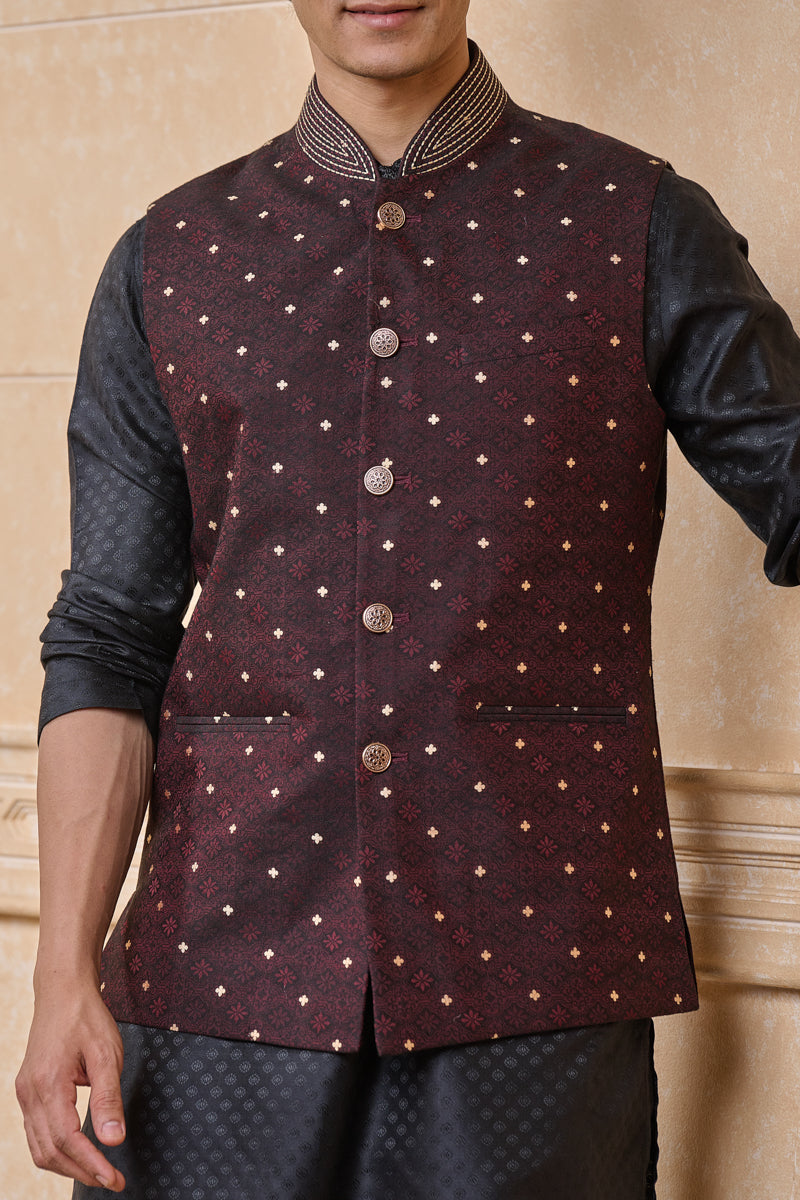 Wine Classic Jacquard Bundi