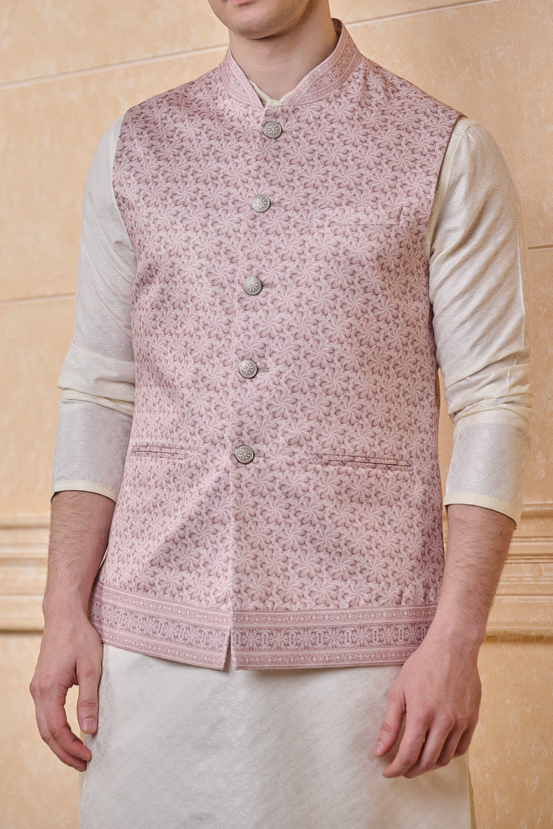 Multi-Coloured Classic Printed Bundi