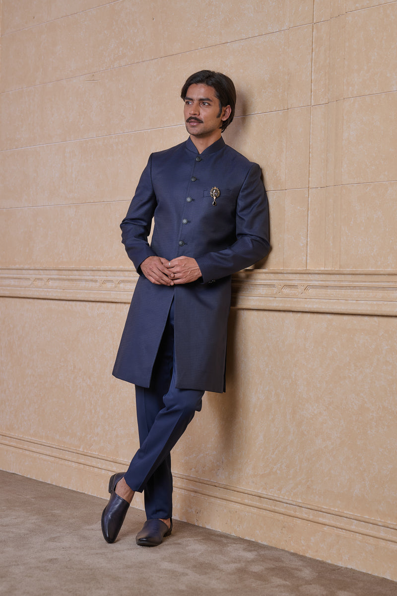 Navy Classic Indo Western