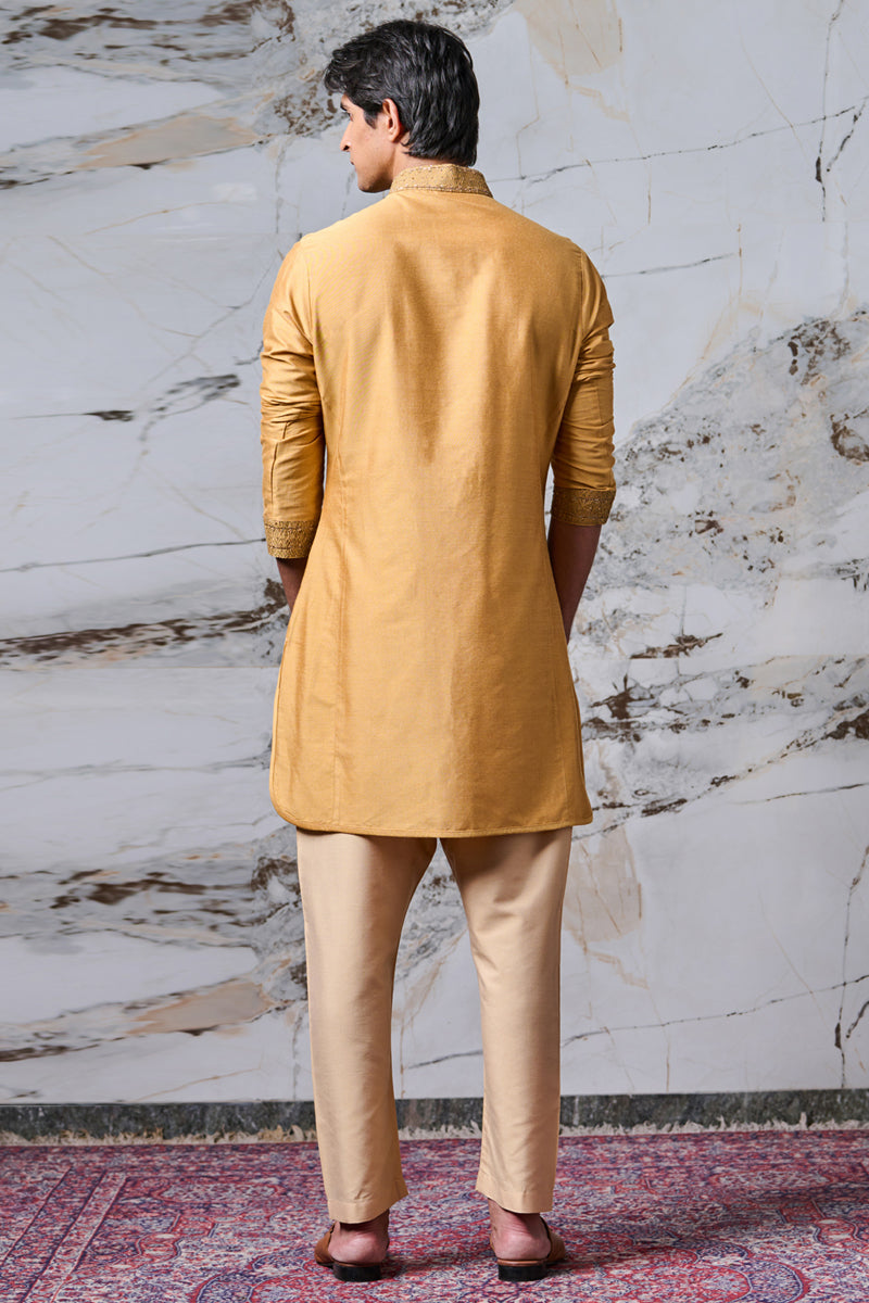 Yellow Ochre Printed Kurta Set