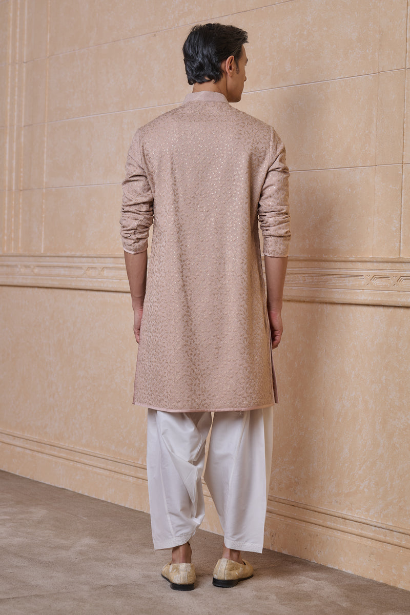 Pink Schiffili Kurta Set