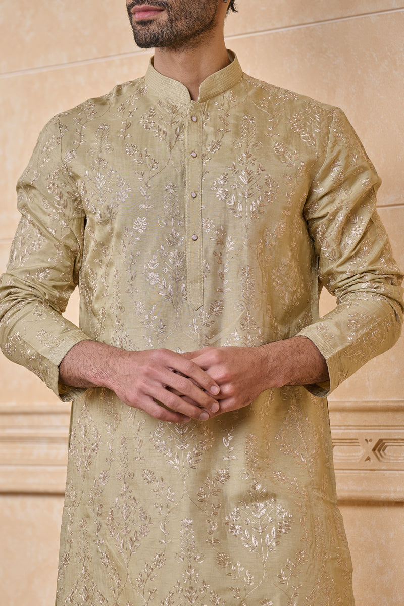 Beige Classic Kurta Set