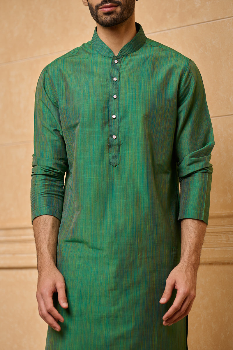 Green Classic Kurta Set