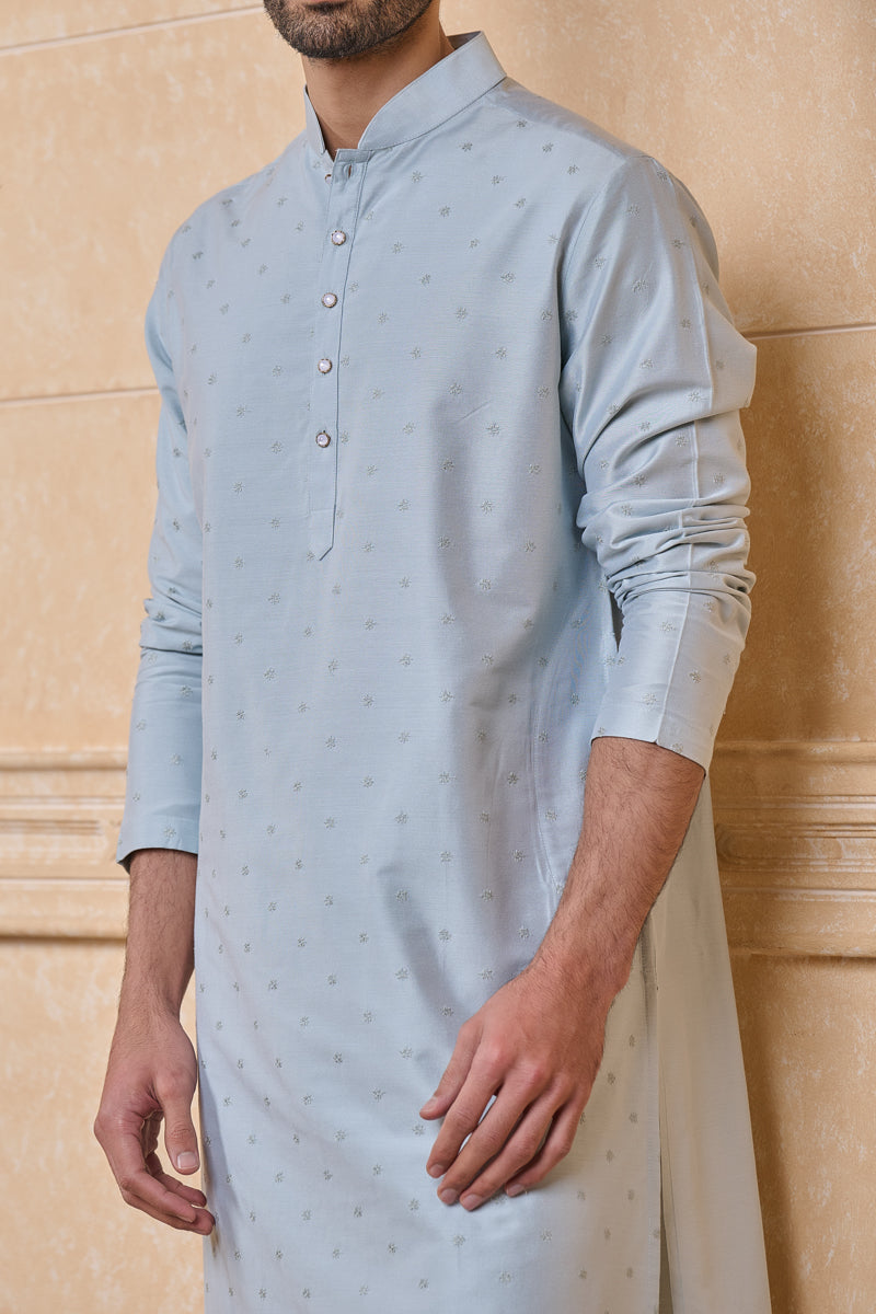 Light Blue Classic Kurta Set