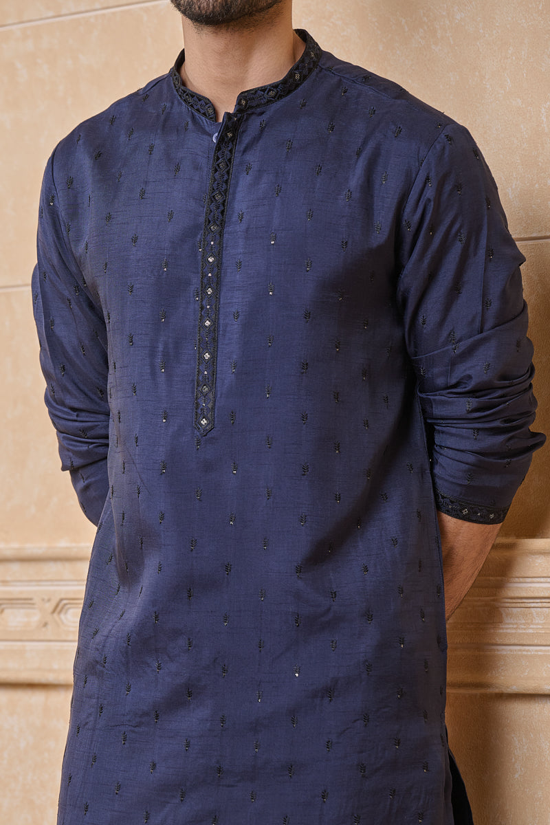 Navy Classic Kurta Set