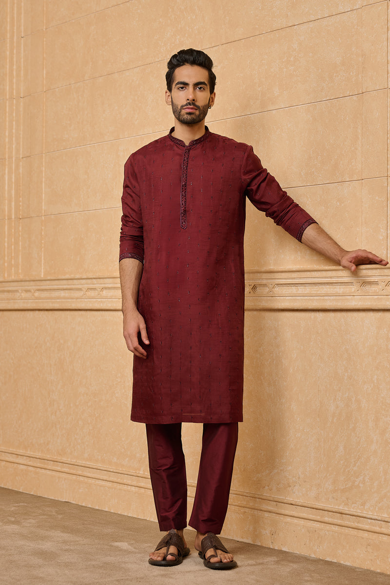 Wine Classic Kurta Set