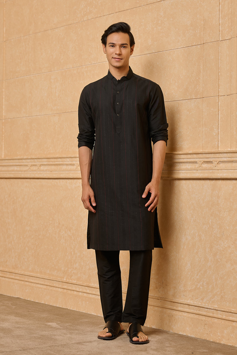 Black Classic Kurta Set