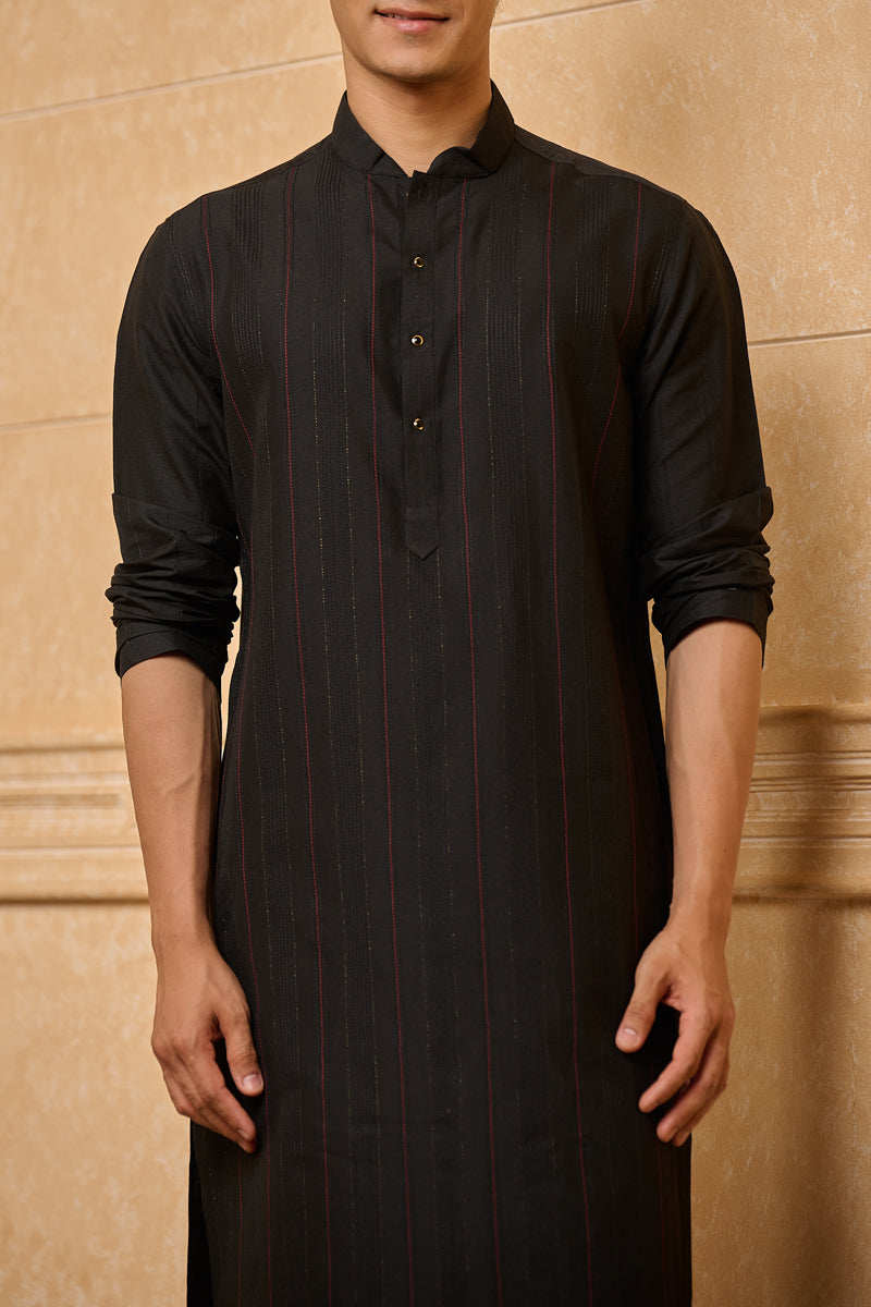 Black Classic Kurta Set