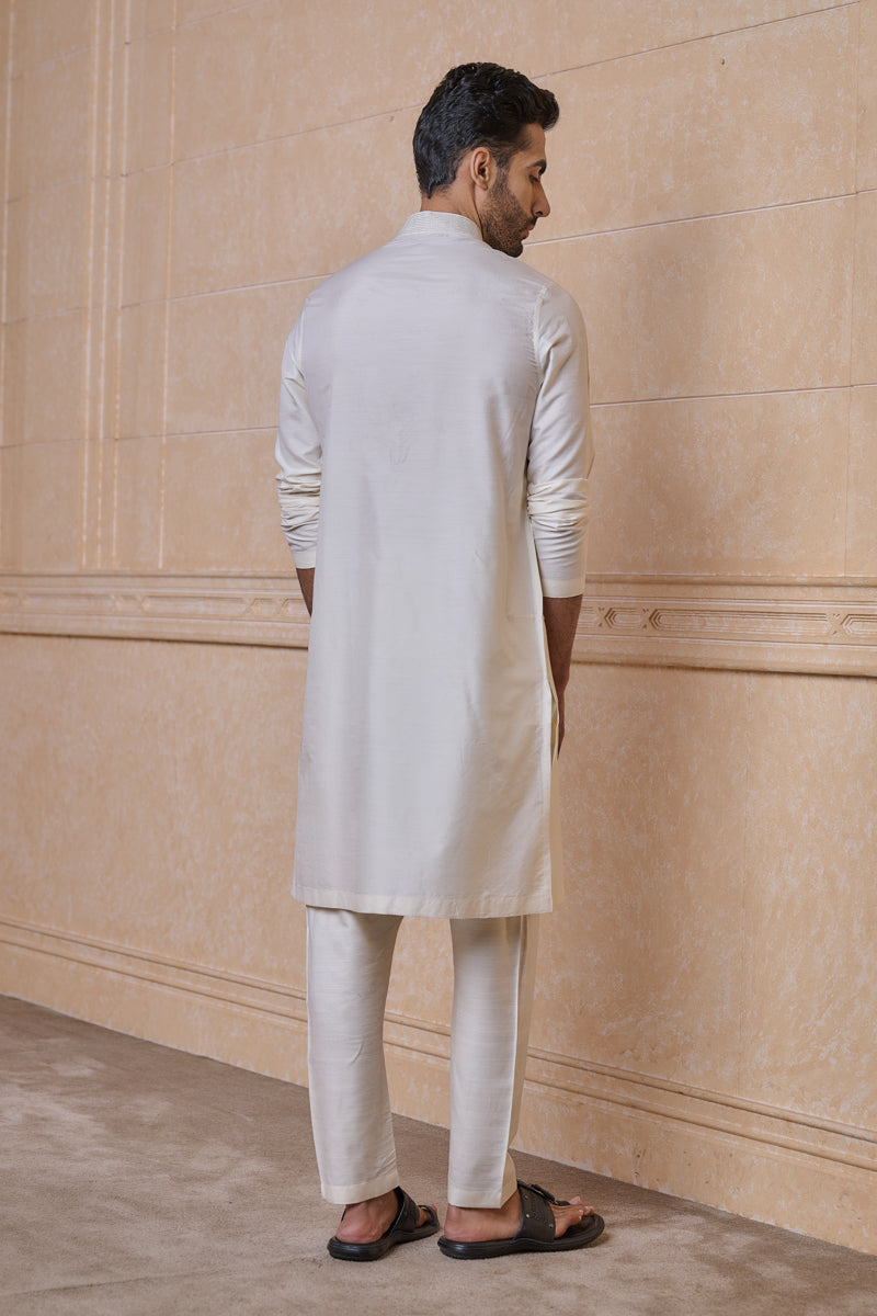 Ivory Silk Kurta Set