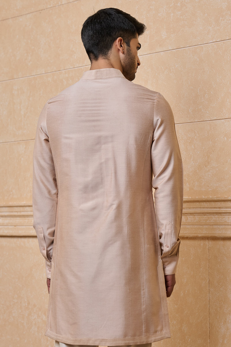 Nude Solid Single Kurta