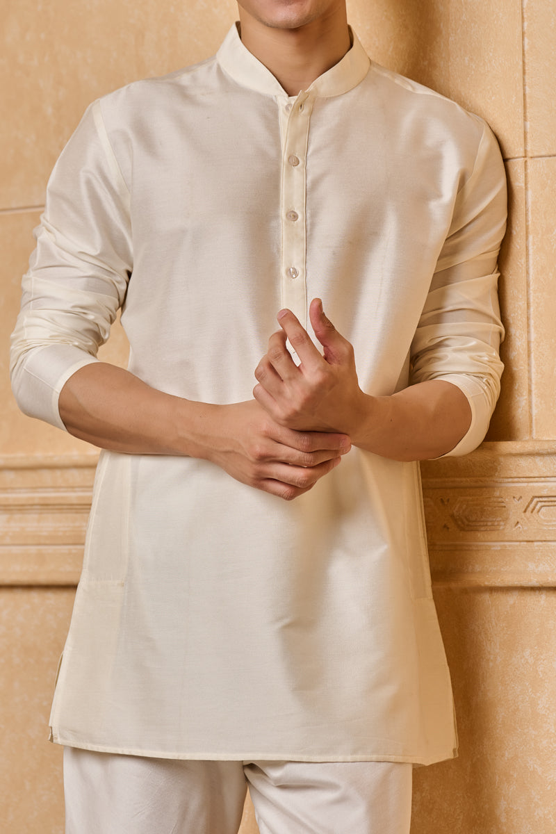 Ivory Classic Short Kurta