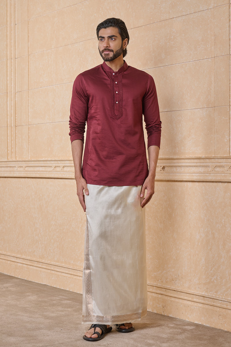 Ivory Classic Silk Pancha