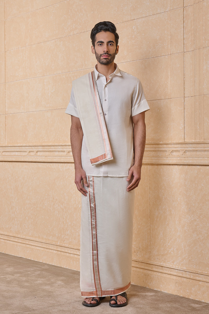 Ivory Classic Cotton Pancha