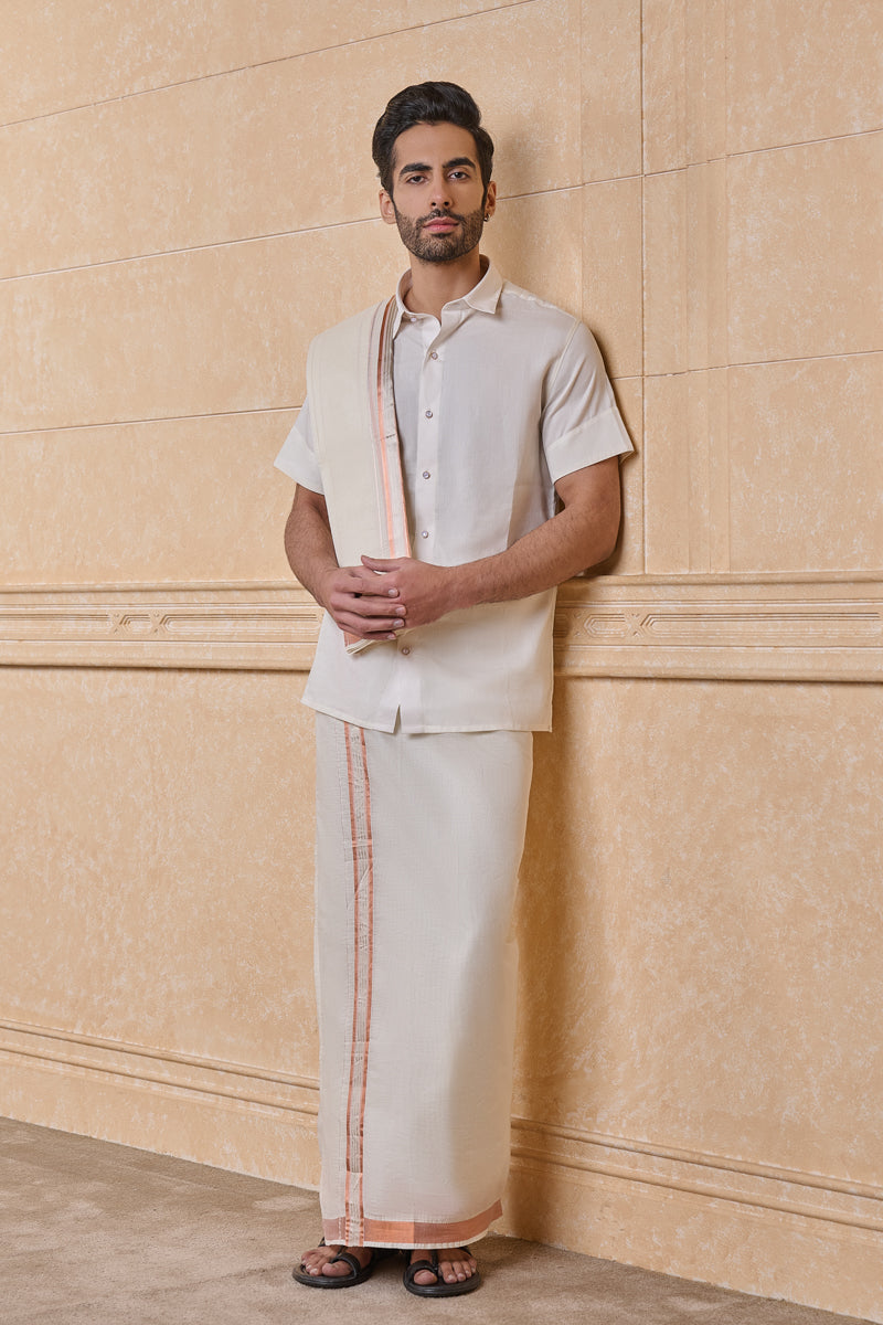 Ivory Classic Cotton Pattu