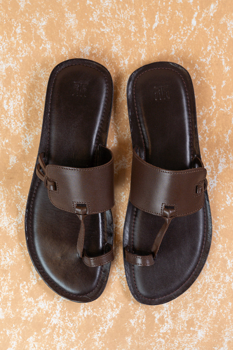 Chocolate Leather Sandal