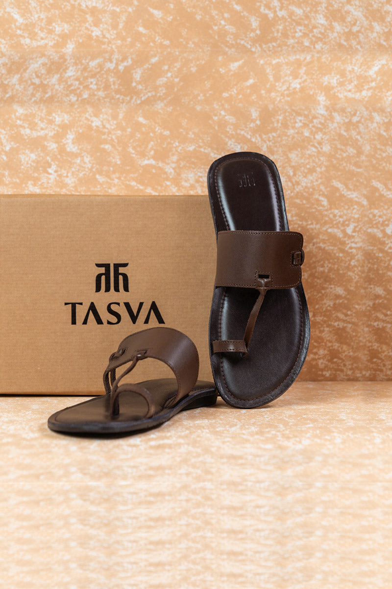 Chocolate Leather Sandal