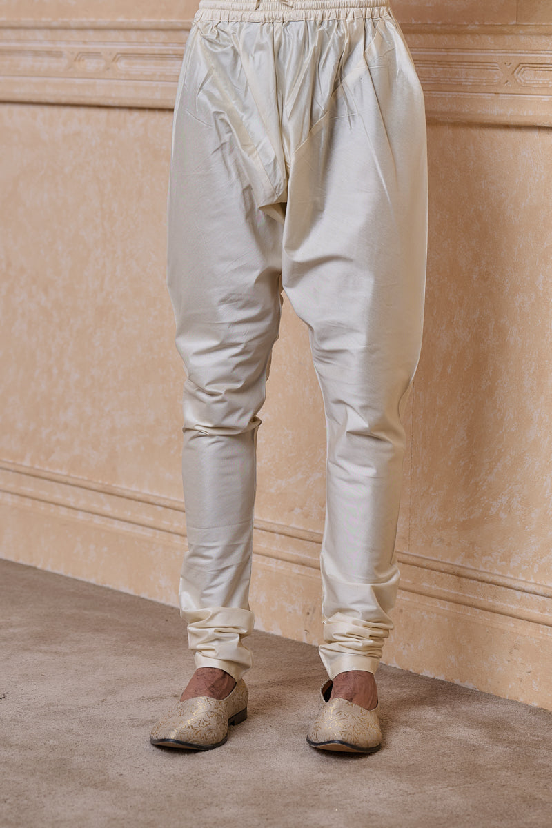 Ivory Brocade Sherwani