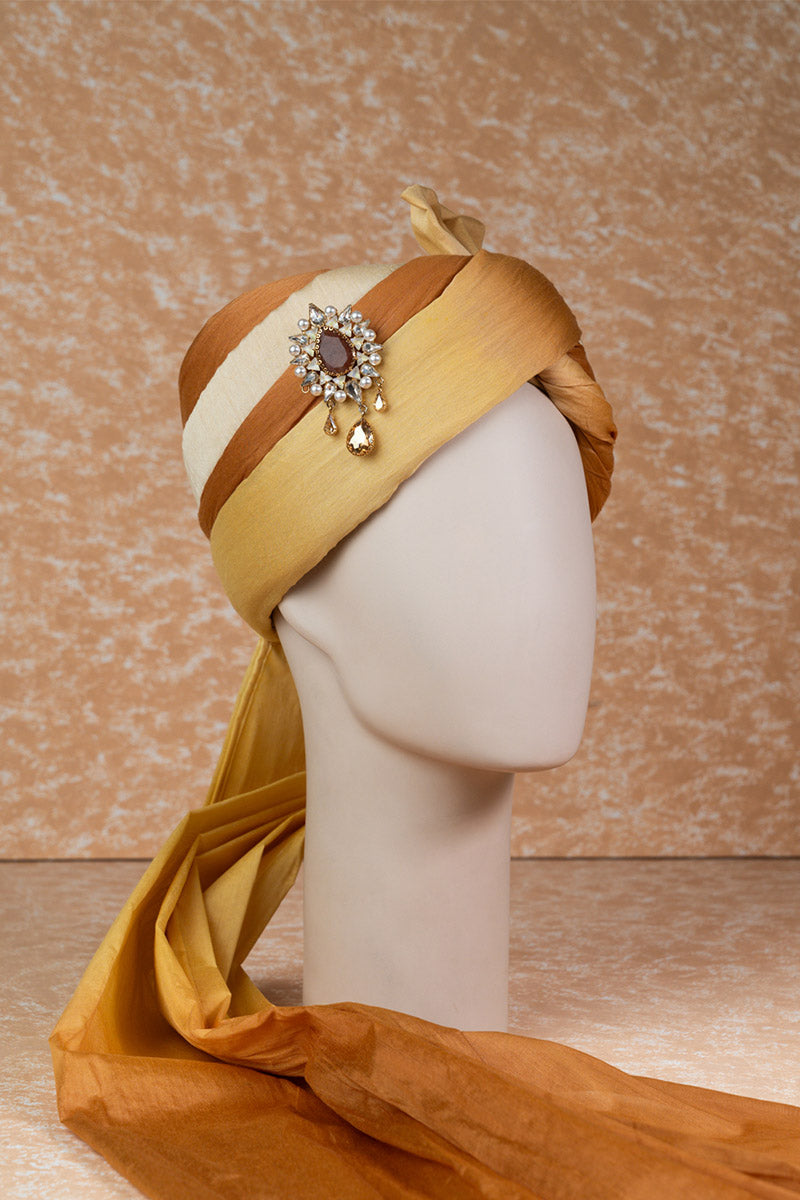 Light Yellow Ombre Safa