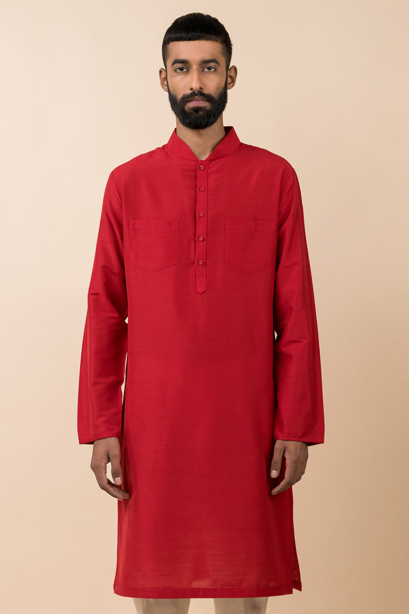 Single Kurta With Two Front Pockets