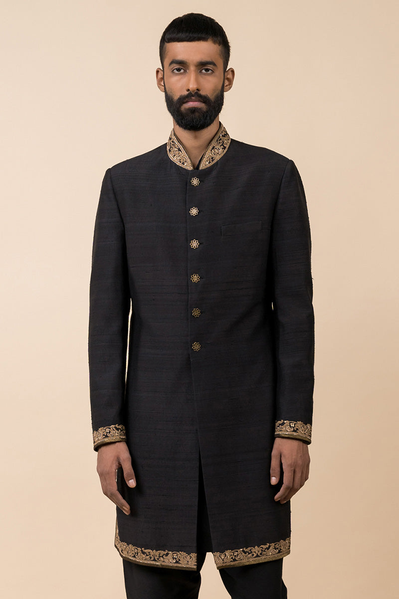 Achkan With Embroidery Highlights