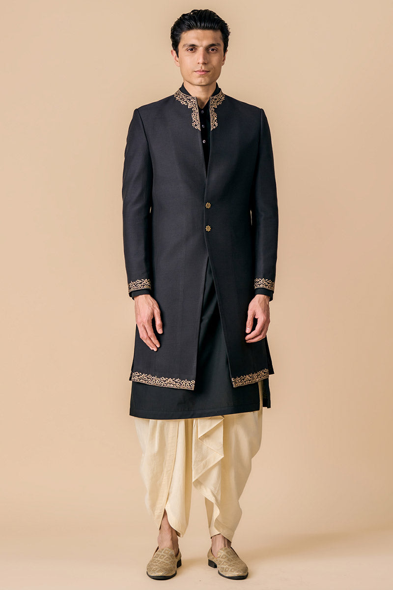 Classic Sherwani With Embroidery Details
