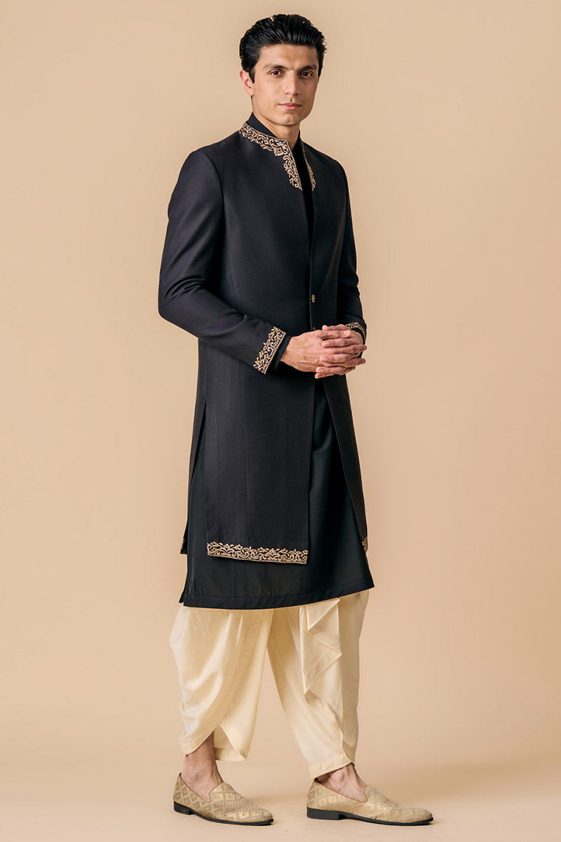 Classic Sherwani With Embroidery Details