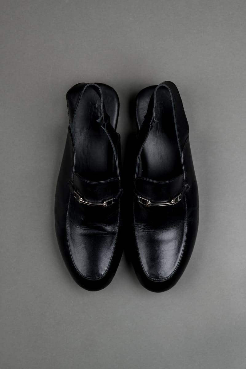 Leather Slingback Loafers