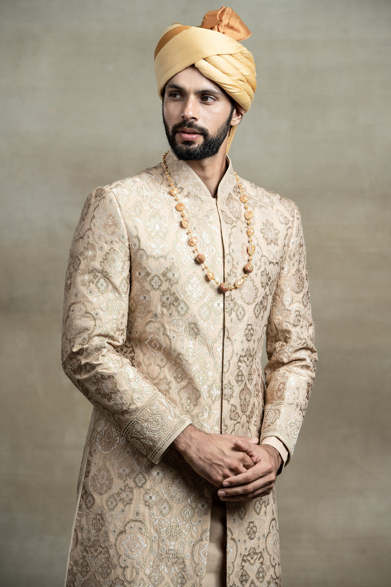 All Over Embroidered Sherwani