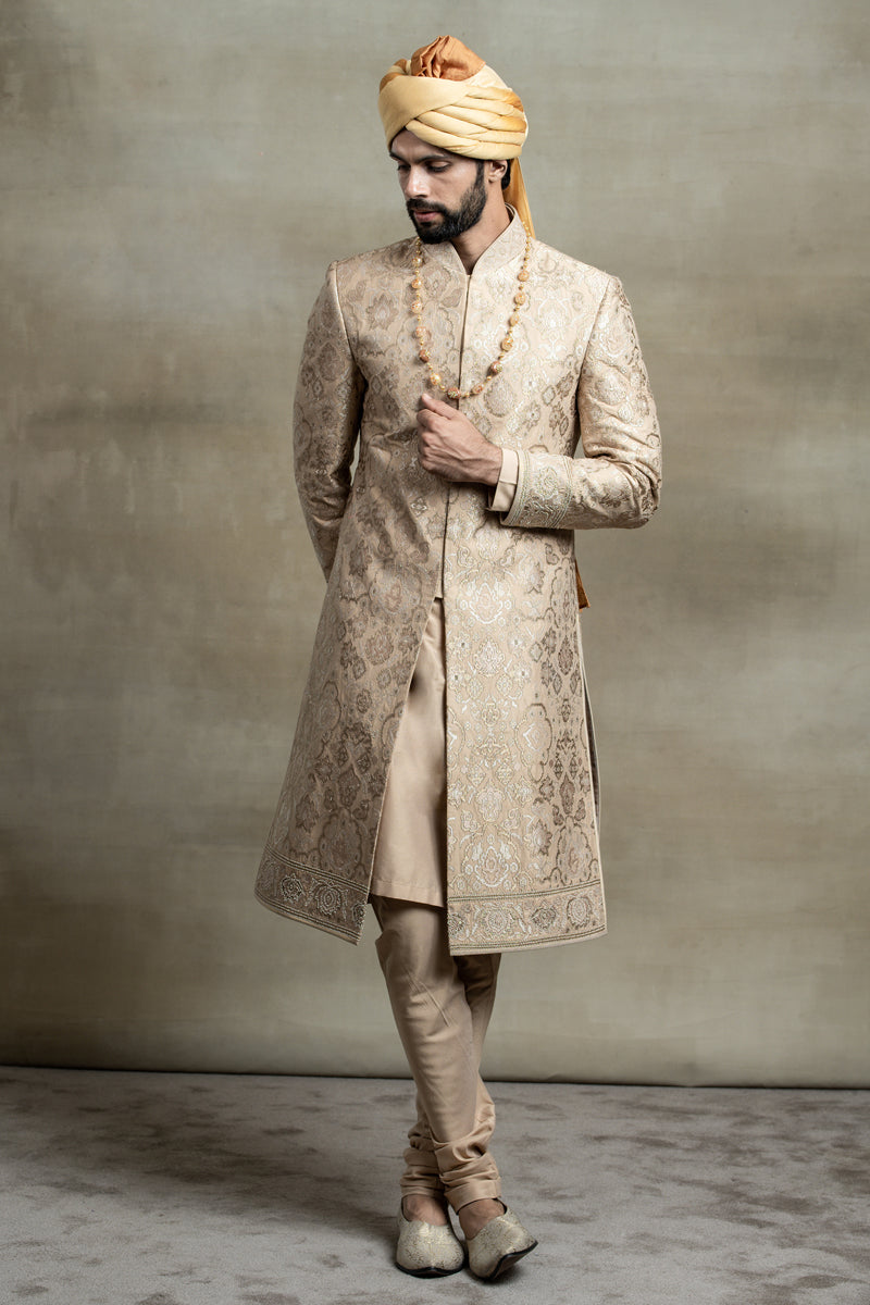 All Over Embroidered Sherwani